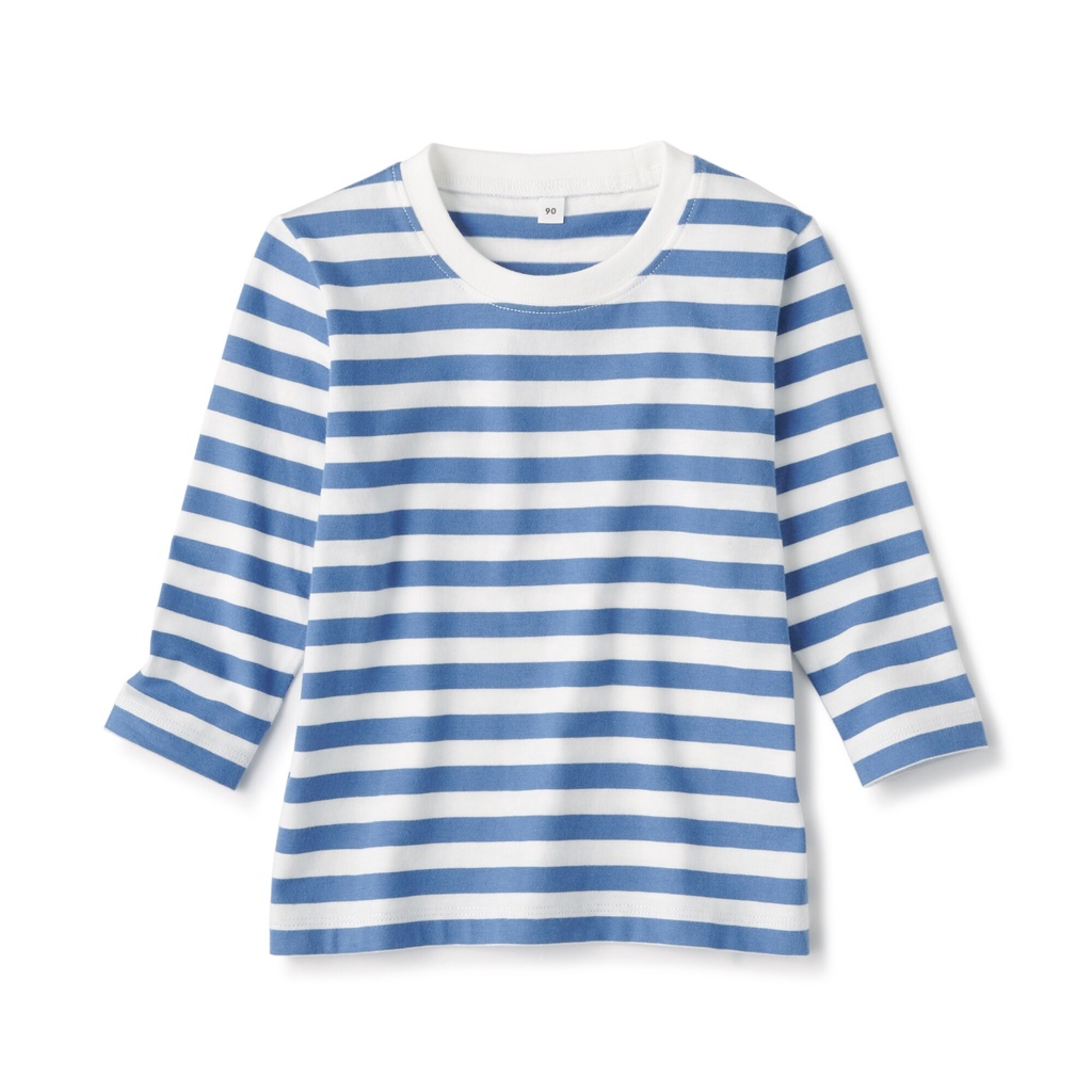 Muji Áo Thun Sọc Cotton - Em Bé