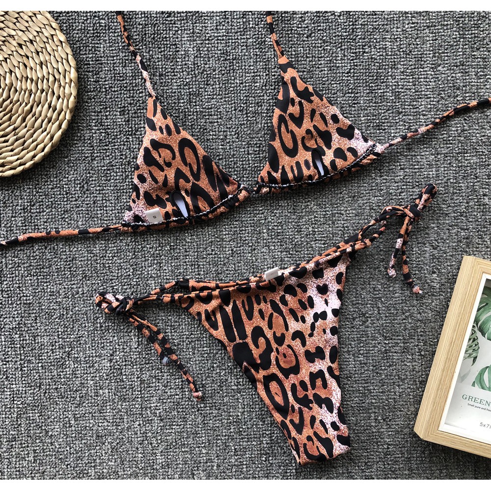 Bikini tam giác họa tiết da động vật | BigBuy360 - bigbuy360.vn