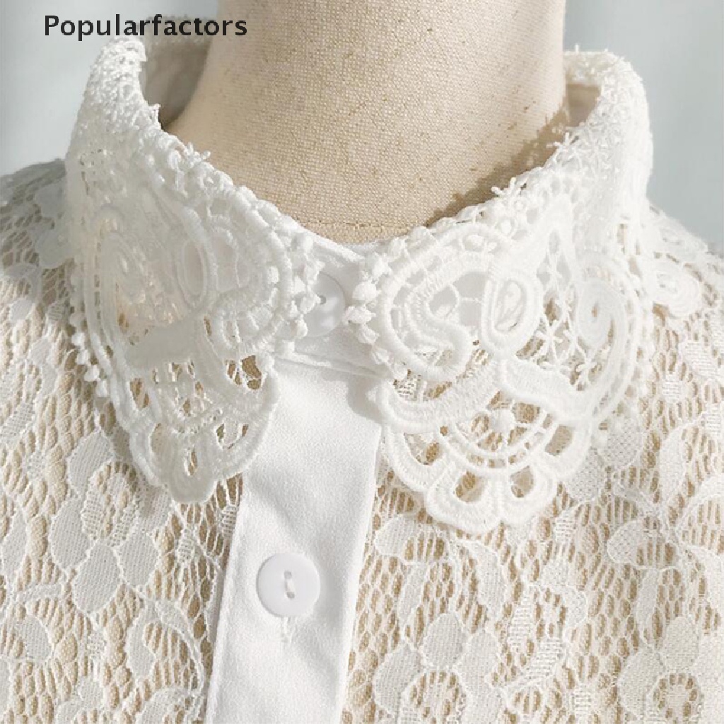 Cổ Áo Giả Bằng Ren Rỗng Mềm Mại Có Thể Tháo Rời