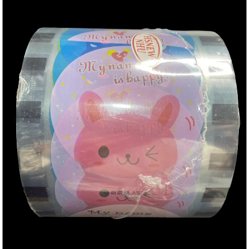 (2400 Nắp) Cuộn Màng Ép Ly Nhựa - Màng Dập Cốc In Sẵn Các Hình - Chọn Màu IB Shop - NHẬT ANH