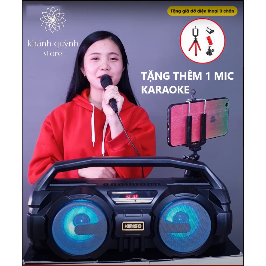 Loa Bluetooth KIMISO KM-S1 và Loa Kimiso E818 Tặng kèm một micro hát karaoke trị giá 199k bảo hành 12 tháng