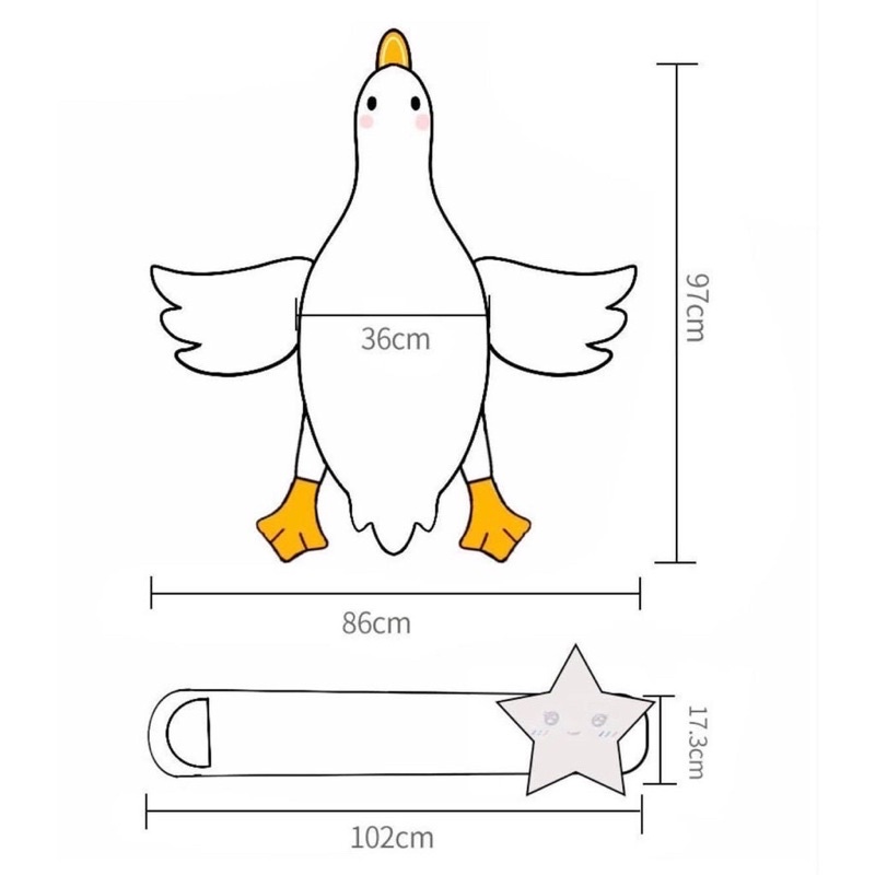 Gối Vịt Trắng Hỗ Trợ Bé Nằm Sấp Chống Tình Trạng Đầy Hơi Cho Bé Baby