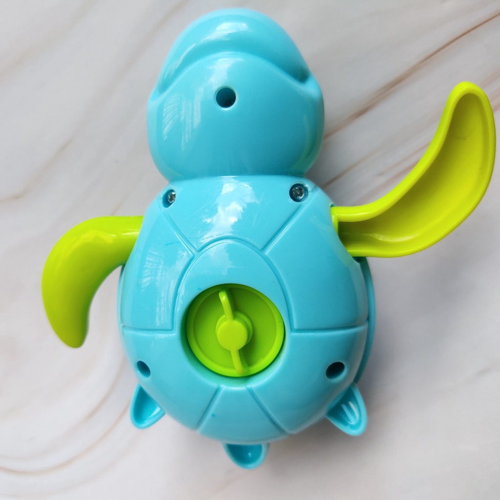 Rùa Bơi Vặn Cót Đồ Chơi Nhà Tắm Vui Nhộn Kích Thước Lớn 12cm Màu Ngẫu Nhiên