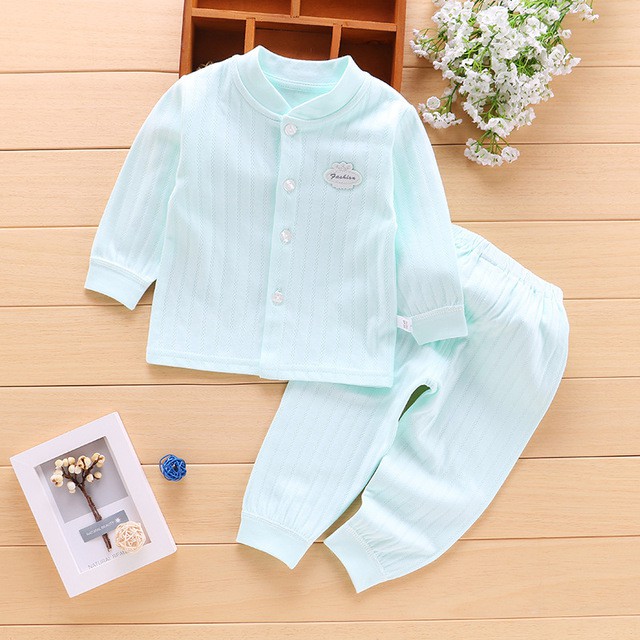 Đồ bộ thu đông dài tay cho bé trai và bé gái 100% cotton