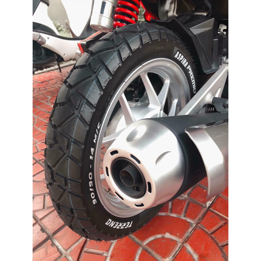 Lốp Xe Aspira Terreno 80/90-14 và 90/90-14 dành cho Air Blade 125cc, Vision 125cc, Click 125cc/150cc, Vario 125cc/150cc