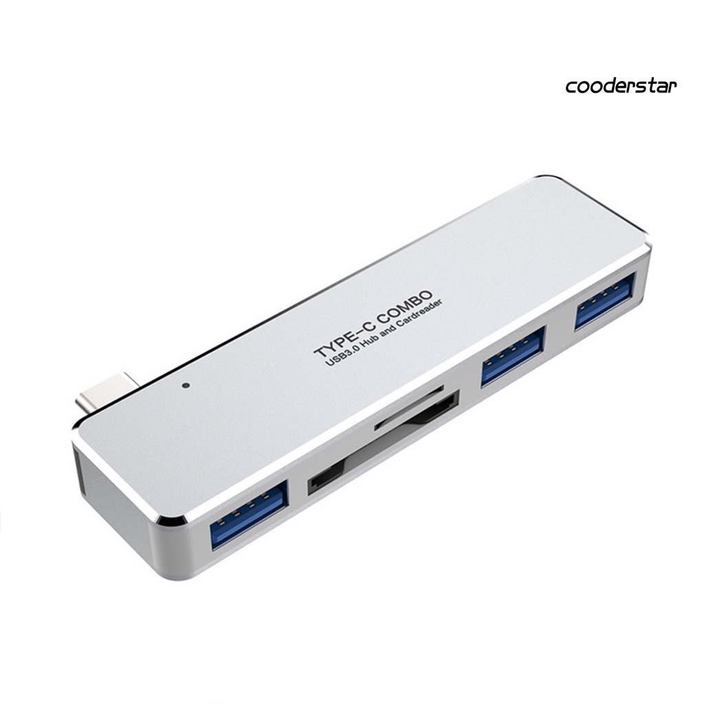 COOD-st 5-in-1 Multiport Multifunctional Type C to USB 3.0 Hub Docking Station Card Reader for Laptop Computer