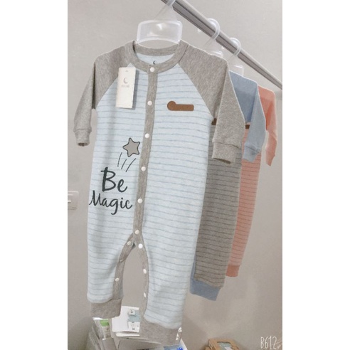 Body cho bé sơ sinh MOON Be Magic Body nỉ bé mặc đông ấm size 0-6 tháng