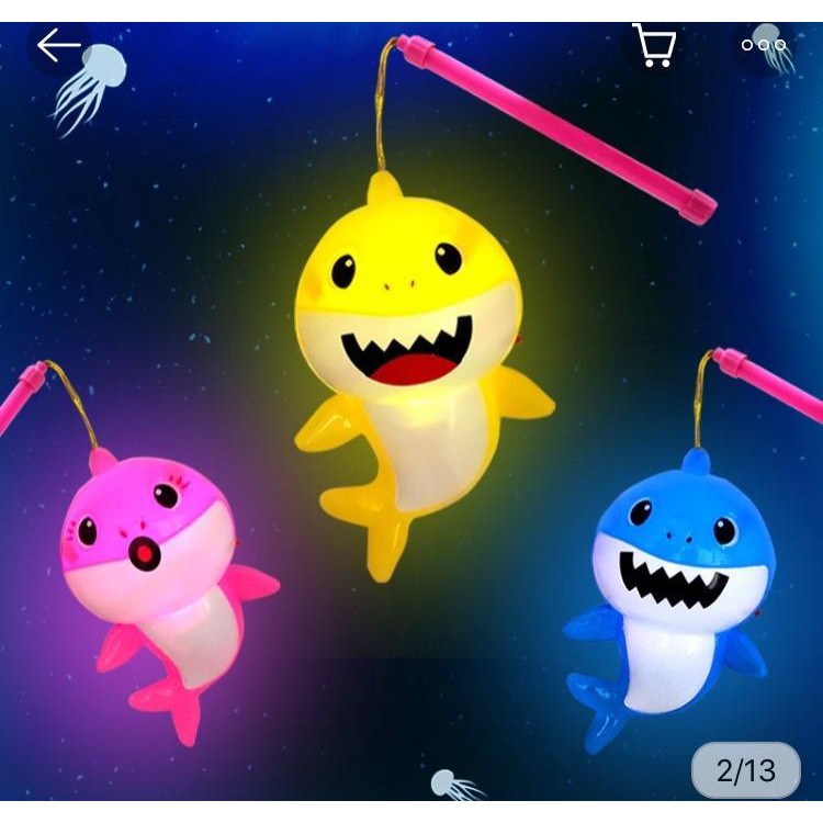 Lồng đèn cá mập baby shark có nhạc và đèn đáng yêu