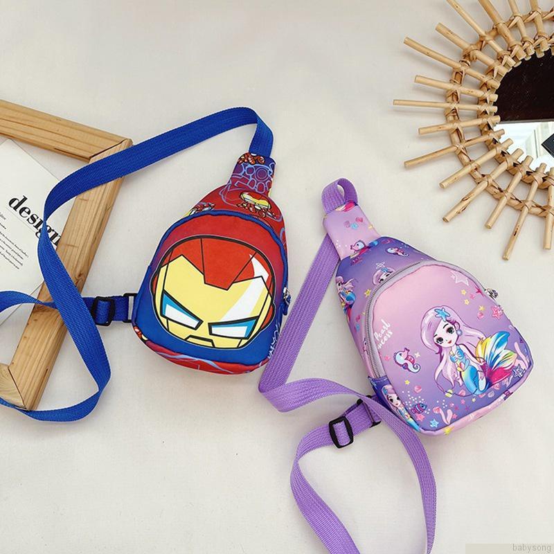Túi đeo chéo vai họa tiết hoạt hình dễ thương cho bé