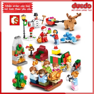 Sembo 601092 Lắp ghép giáng sinh ông già Noel - Đồ chơi Xếp hình Mô hình Christmas Minifigures Mini 40223