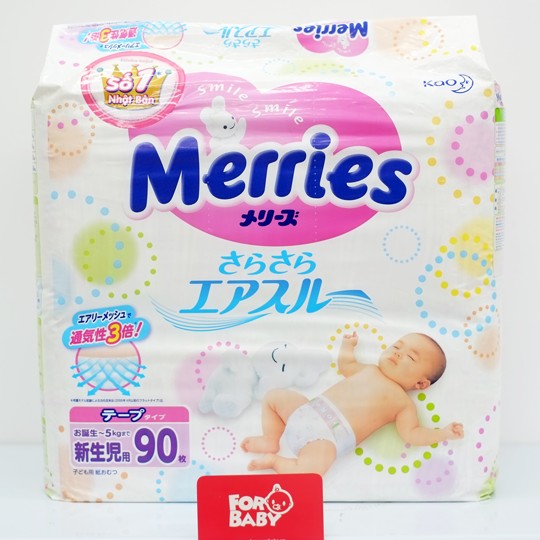 TÃ DÁN MERRIES NB90 (CHO BÉ DƯỚI 5KG)