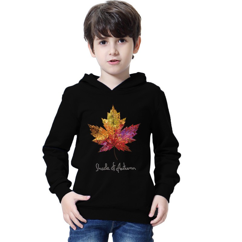 Autumn Design Maple Leaf Weed 3D Print Hooded Sweatshirt Pullover Hoodies