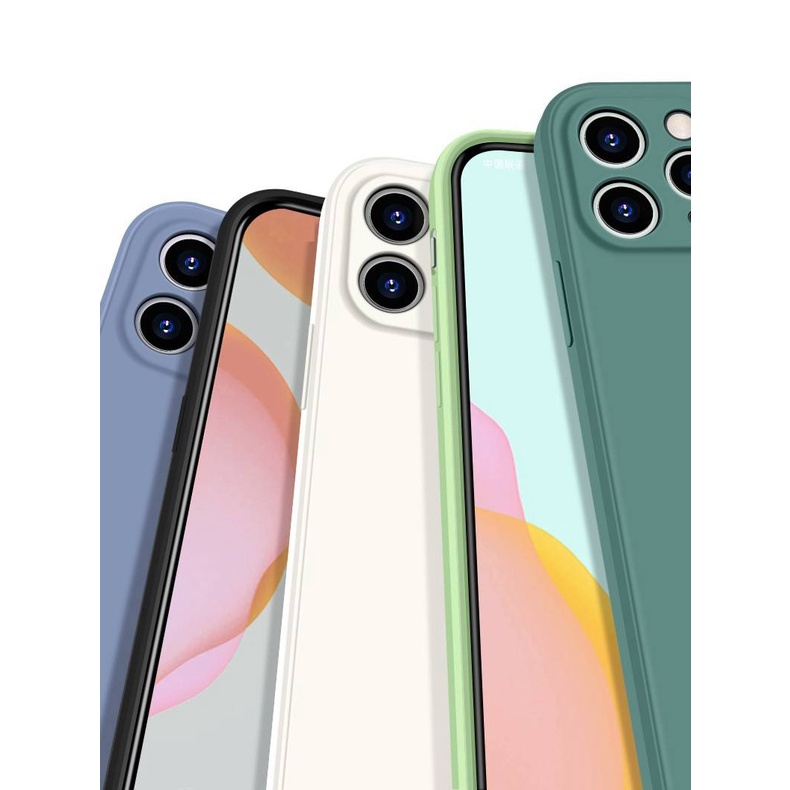 Ốp lưng iphone  silicon lỏng cạnh thẳng 6/6plus/6s/6splus/7/7plus/8/8plus/x/xr/xs/11/12/pro/max - Tce case