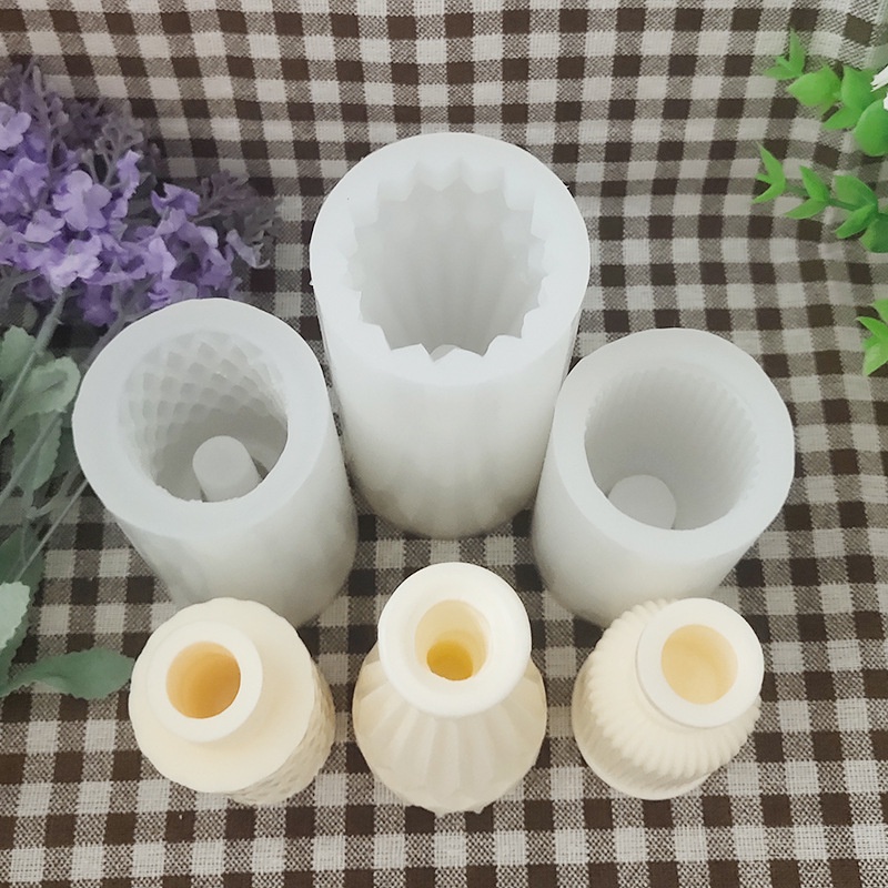 Khuôn Silicone Tạo Hình Lọ Hoa 3D Trang Trí DIY
