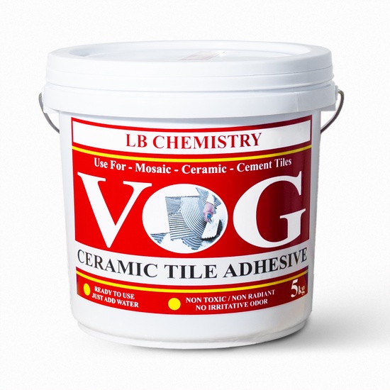 Keo dán gạch ngoài trời, hồ bơi, vệ sinh, gạch bê tông VOG (5kg)