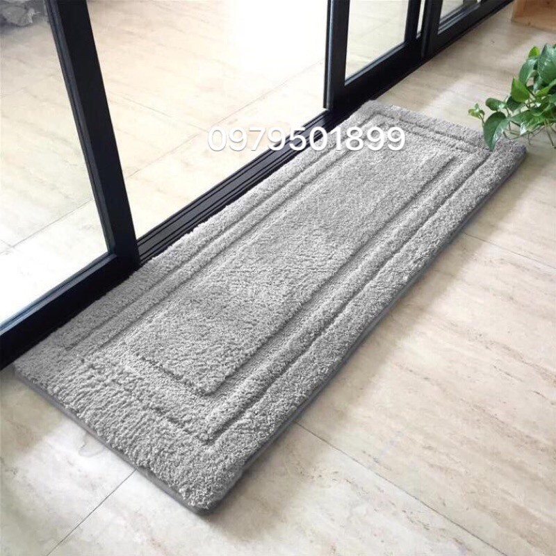 Thảm chùi chân, Thảm chân giường, thảm lông size 50x120cm