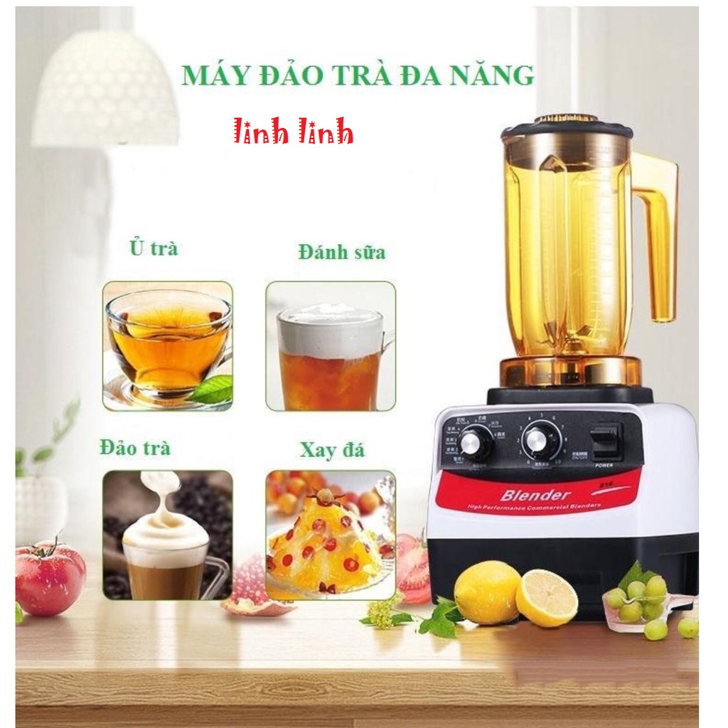 Máy đảo trà đa năng Blender 816 tặng kèm 3 muỗng định lượng 10g