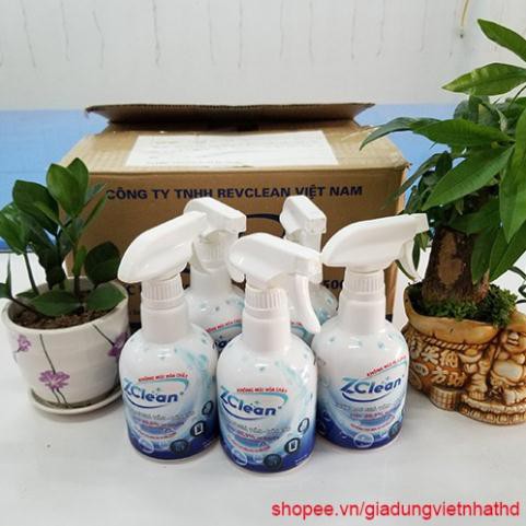 Nước lau bồn cầu, nhà tắm ZCLEAN tẩy sạch cặn mờ, vết ố vàng, trả lại bề mặt nhà tắm sáng bóng 500 m