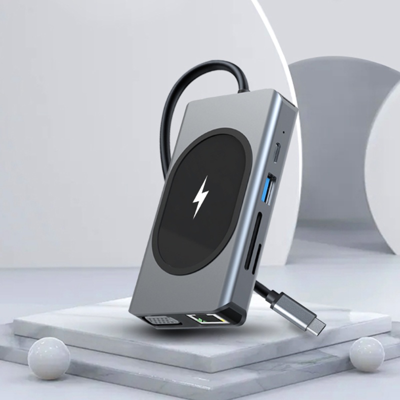Bộ Sạc USB Không Dây 15W Cho Đồng Hồ Thông Minh / Tai Nghe / Đồng Hồ