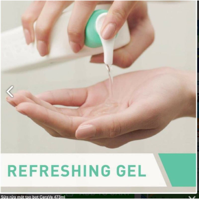 Sẵn Sữa rửa mặt Cerave Foaming Cleanser 473ml 236ml và 1 lít