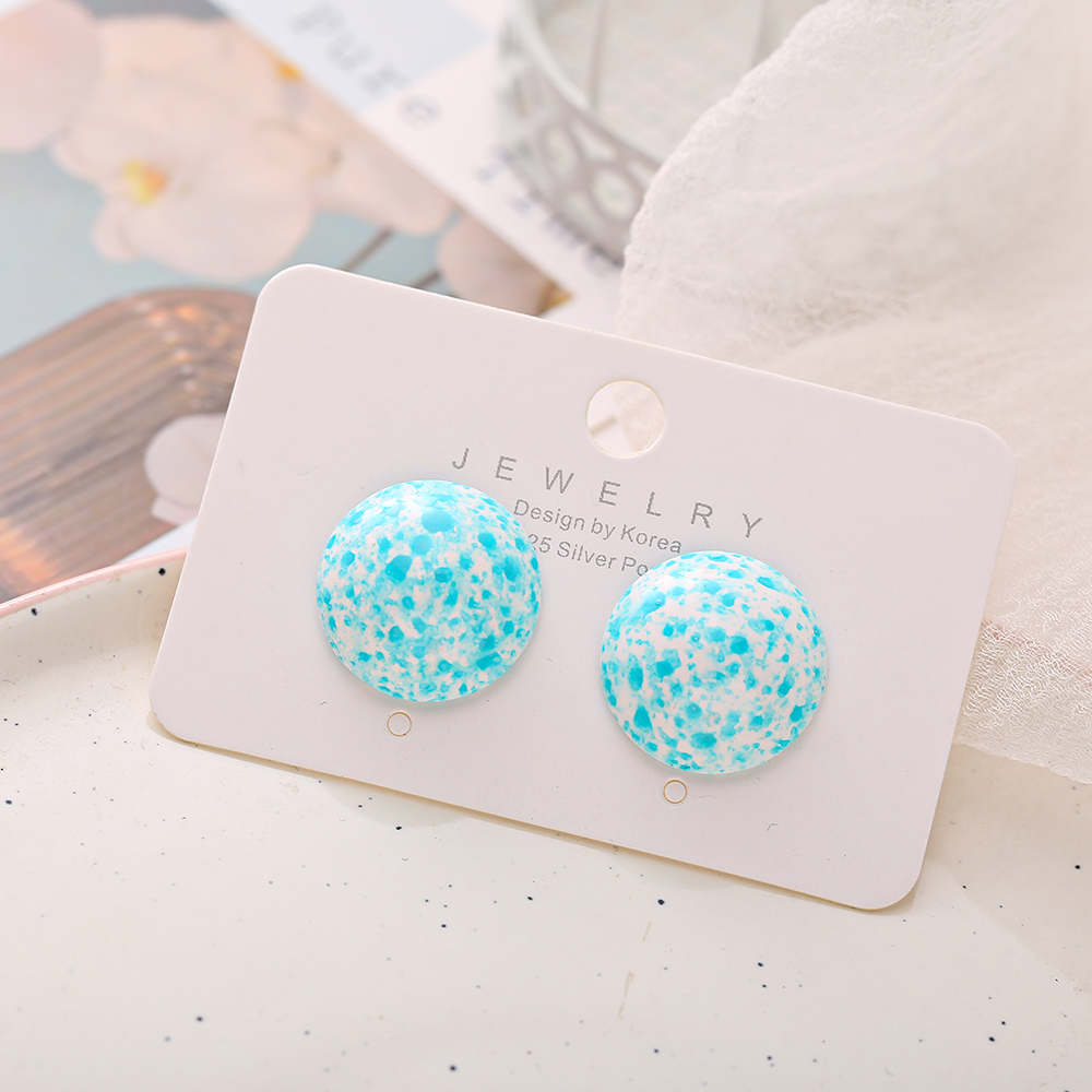 Đôi khuyên tai AY dạng xỏ tạo hình độc đáo màu sắc kẹo ngọt phong cách Hàn Quốc thời trang dành cho nữ