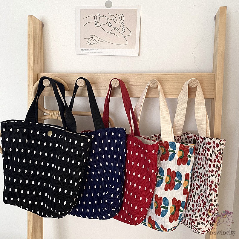 Túi xách tay in họa tiết hoa phong cách Hàn Quốc hợp thời trang cho bé gái