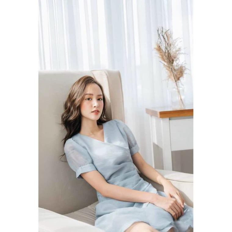 Váy Nữ, Đầm dự tiệc cổ chéo đính hạt sang trọng [KÈM ẢNH THẬT] | BigBuy360 - bigbuy360.vn