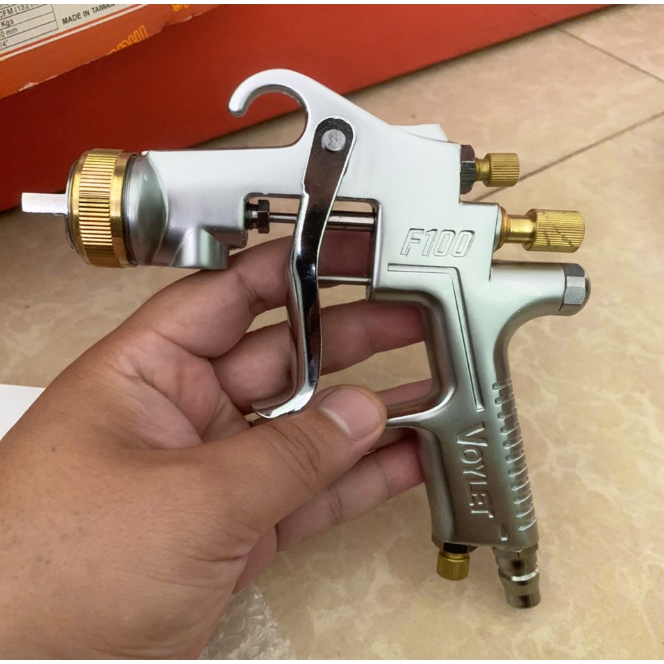 Súng Phun Sơn Voylet F-100G Đầu Phun 1.0-1.3-1.6mm