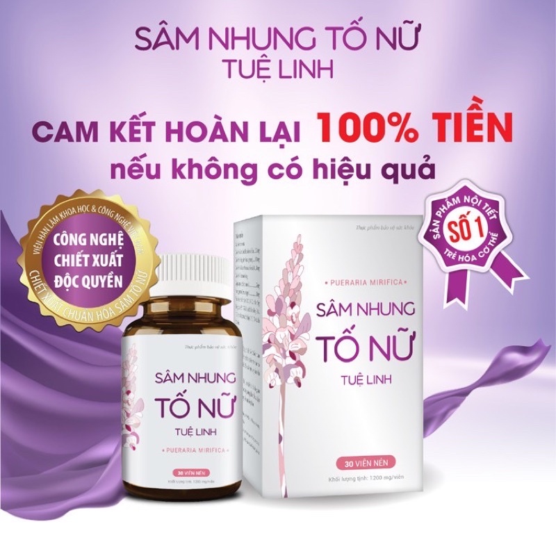Sâm nhung tố nữ tuệ linh lọ 30 viên