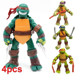 Set 4 mô hình nhân vật Ninja Rùa trang trí