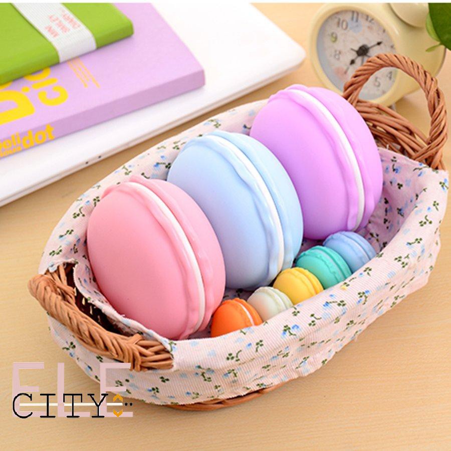 Hộp Đựng Trang Sức Hình Bánh Macaron 16 Ngăn