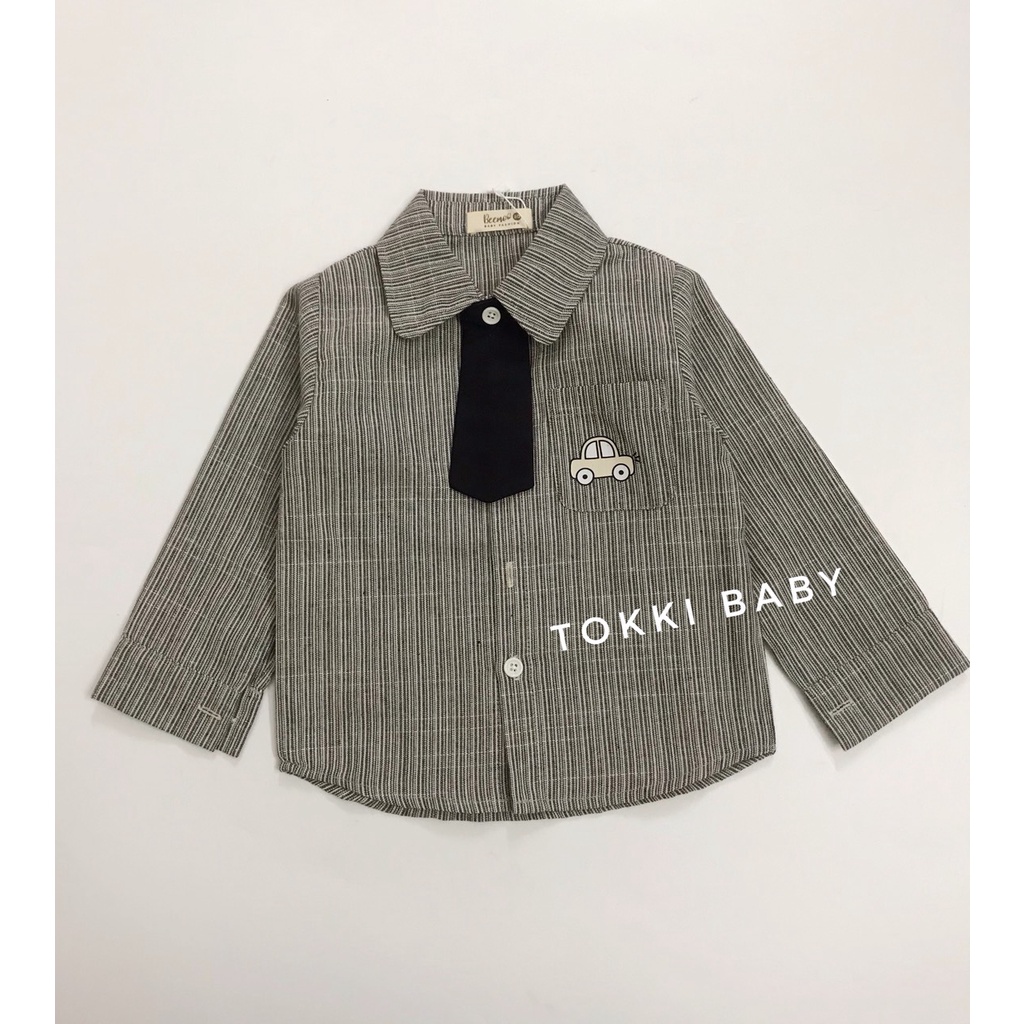 Áo sơ mi kèm cavat cho bé ABM002