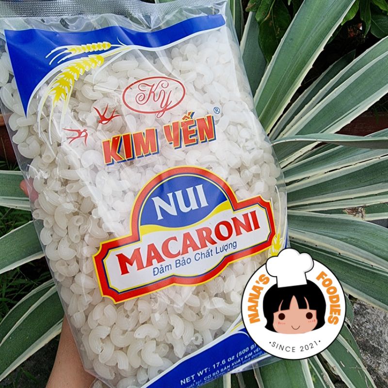 Nui trắng ngắn gói 400g