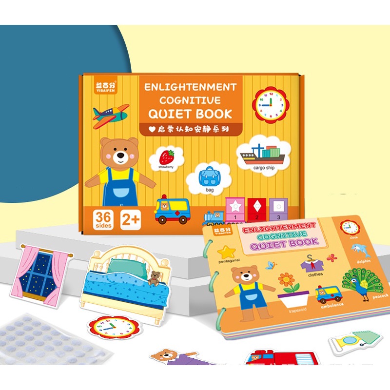 Học Liệu Montessori 17 Chủ Đề, Đồ Chơi Giáo Dục Sớm Cho Bé, Bảng Bận Rộn Quiet Book, Busy Board, Bóc Dán Cho Bé 2-6 tuổi