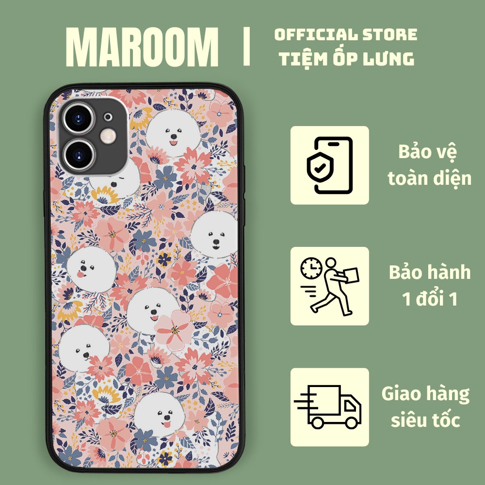 Ốp điện thoại CUTE BICHON FRISE MAROOM cho iphone 6 - iphone 13-LAK0016106
