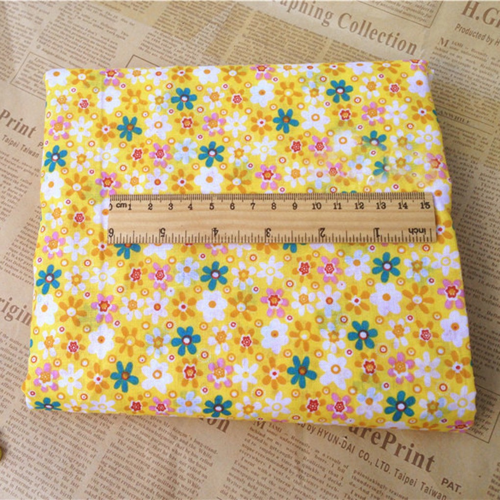 Vải cotton họa tiết hoa dùng làm thủ công