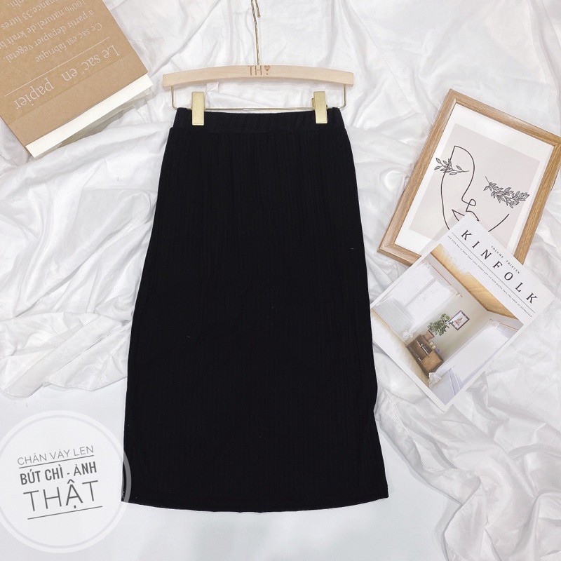 CHÂN VÁY BÚT CHÌ ĐEN CHO NỮ | BigBuy360 - bigbuy360.vn