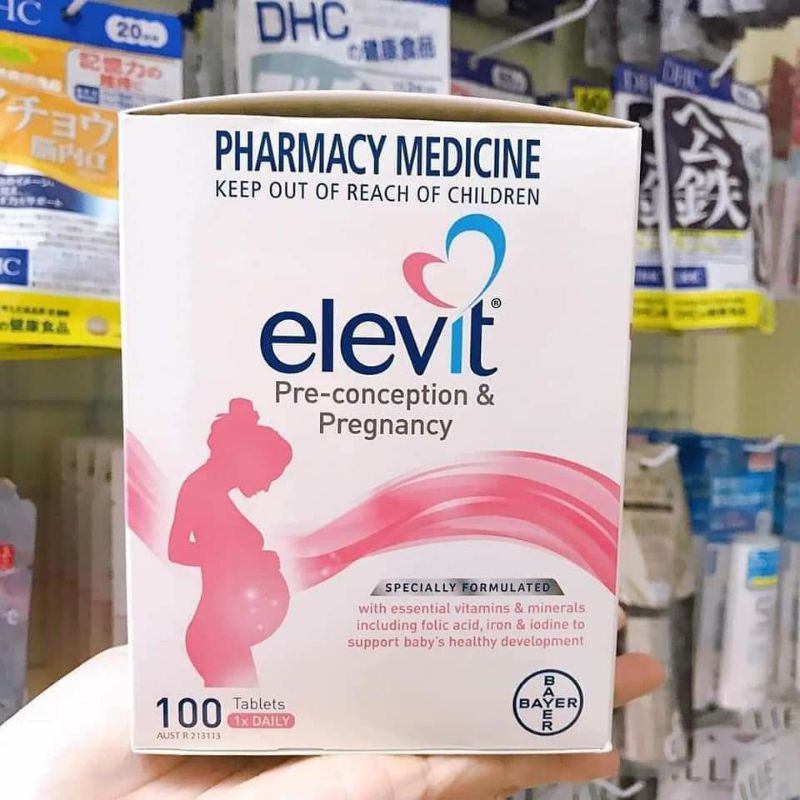 Vitamin tổng hợp Elevit bầu Úc hộp 100 viên