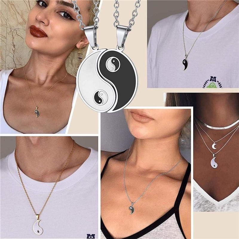 Set 2 Vòng Tay Âm Dương Bện Dây Cho Cặp Đôi