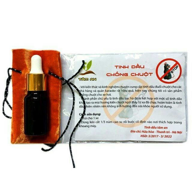Tinh dầu chống chuột  khoang máy ô tô Tâm An