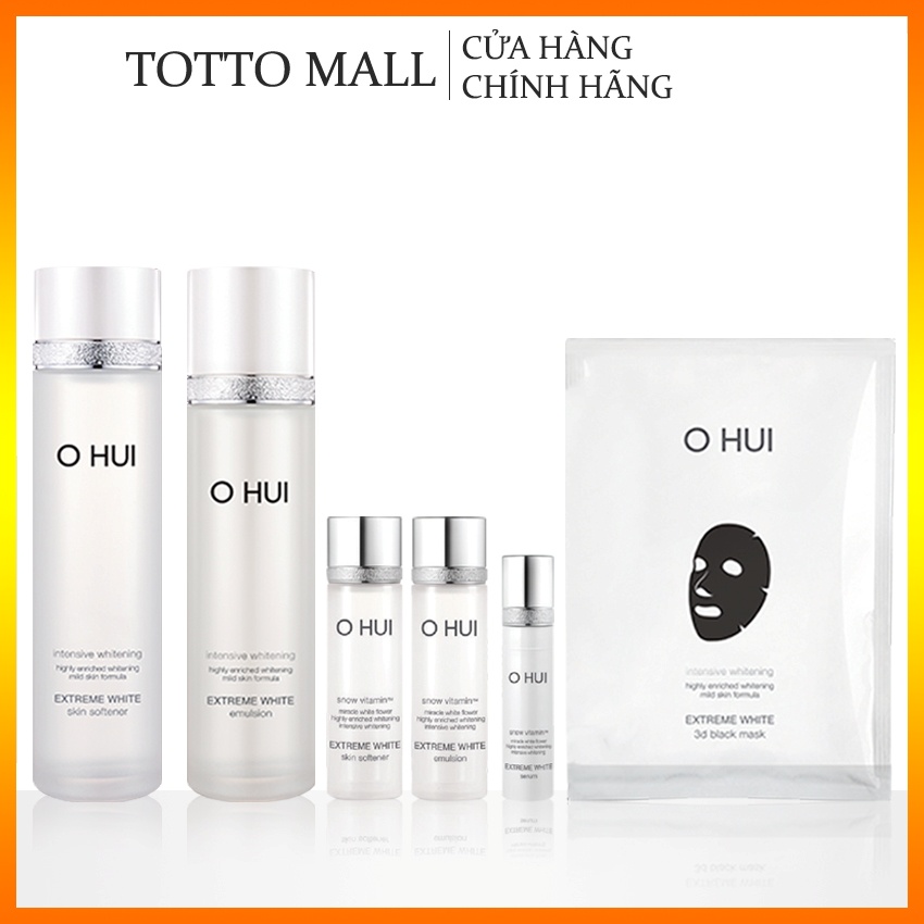 Bộ dưỡng trắng da Ohui Extreme White Special Set 6 sản phẩm - Bộ dưỡng trắng Ohu