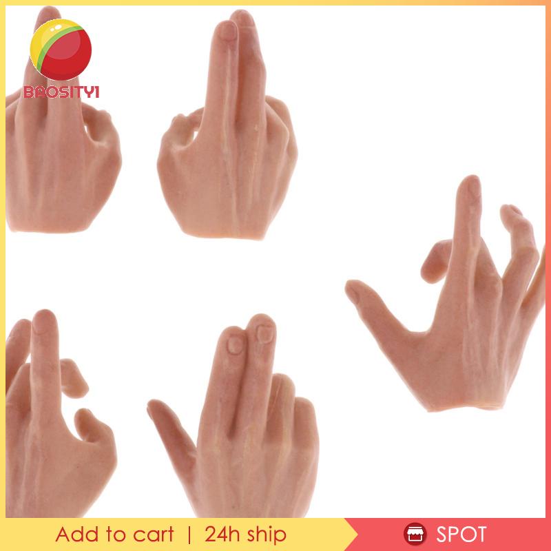 Bộ 5 Mô Hình Bàn Tay Nam Giới Bằng Lúa Mạch 1 / 6 DML HT PH 12 ''