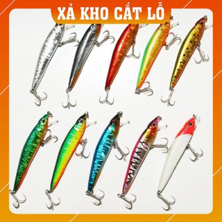 Xả kho - Free Ship - X9 Sinking mồi lure chẻm 2 action - mồi giả câu lure cá lóc chẽm