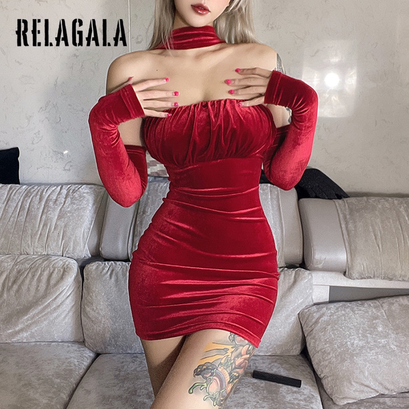 Đầm Hai Dây Dáng Chữ A Lưng Cao Màu Trơn Thời Trang Cho Nữ