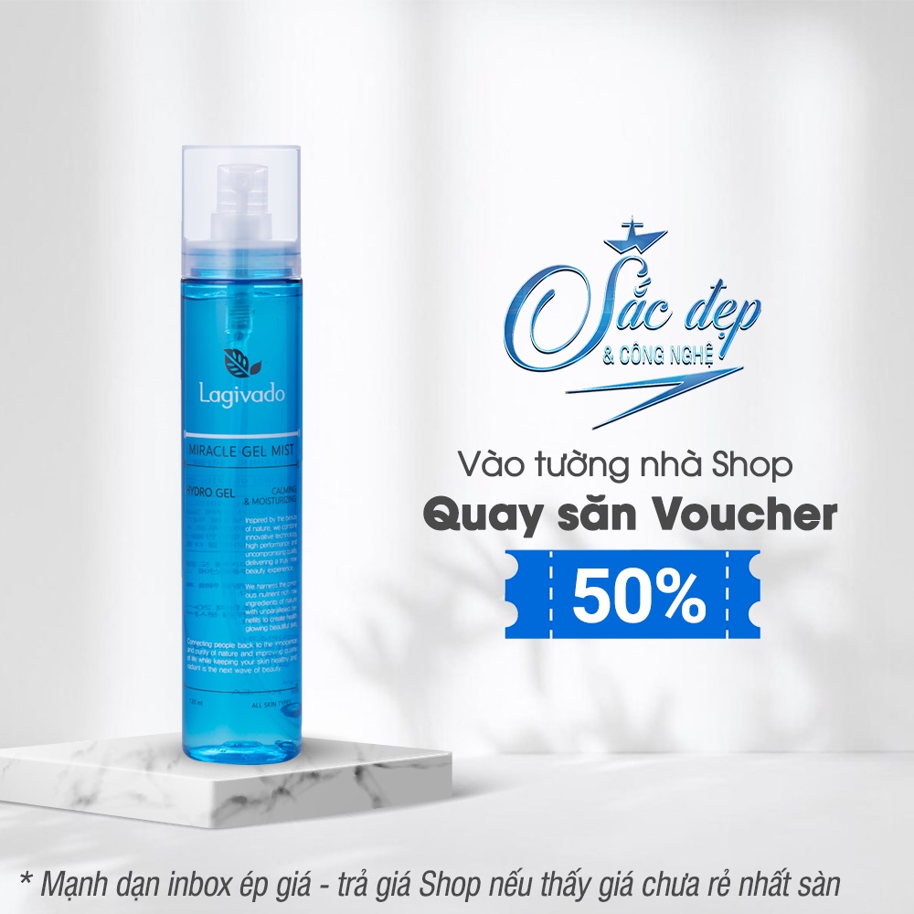 Xịt khoáng Lagivado 120ml - cấp ẩm tốt, dùng trước khi sử dụng phấn nước Cushion