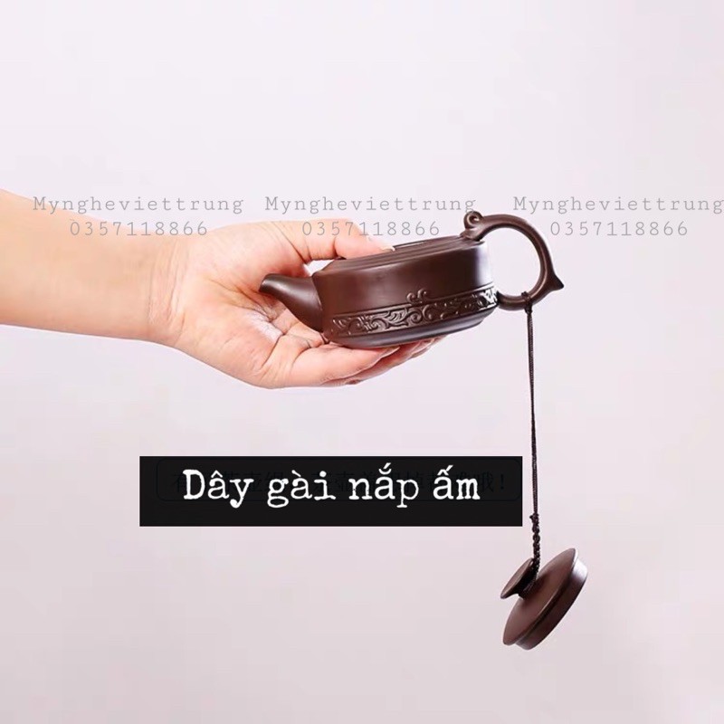 Dây gài nắp ấm trà, dây tết thủ công