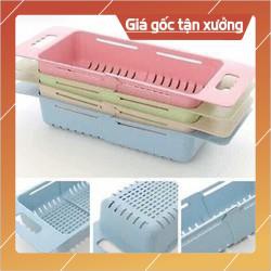 Rổ rửa bát lúa mạch gác bồn gấp gọn