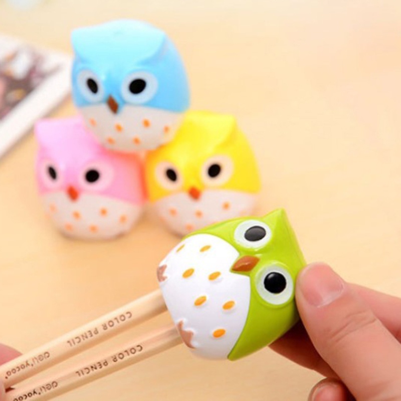 Đồ Chuốt Bút Chì Cầm Tay Hình Chim Cú Dễ Thương