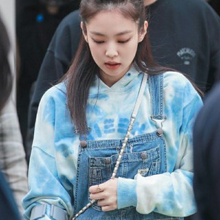 Áo hoodie nỉ có mũ xanh loang bầu trời unisex