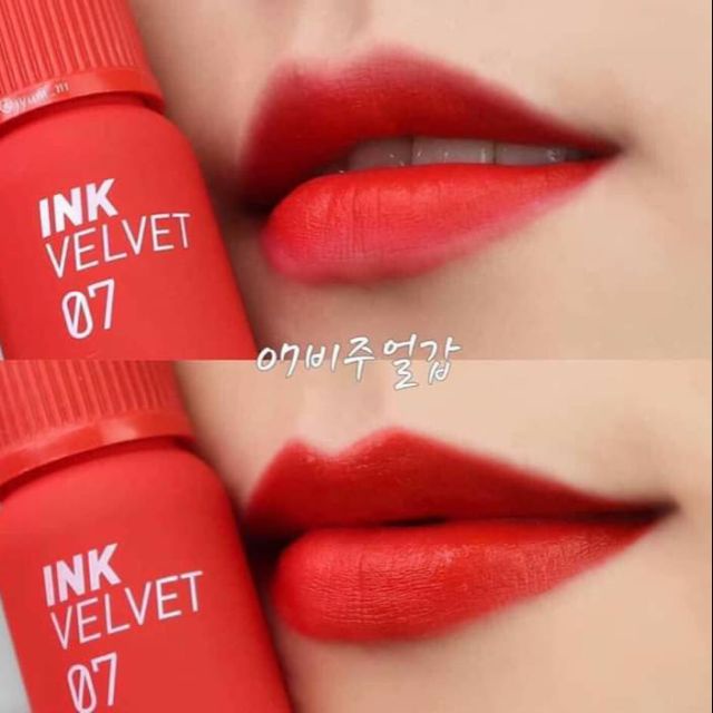 Son kem Ink Velvet 07-đỏ cam